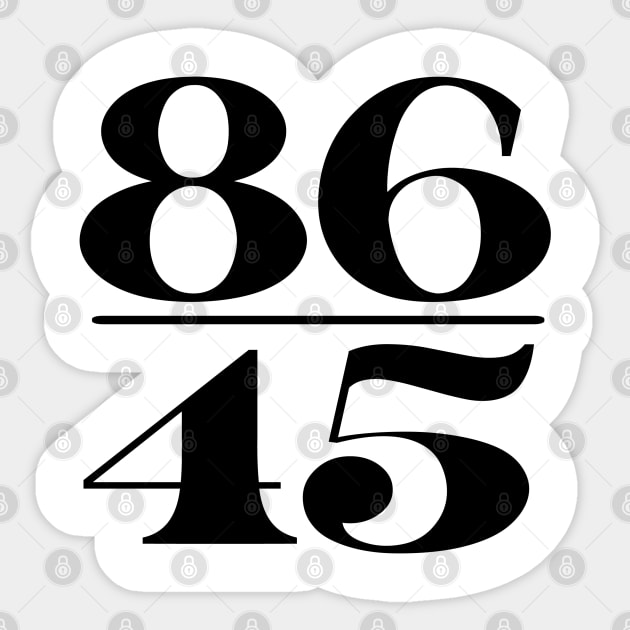 86 #45 Sticker by DickinsonDesign